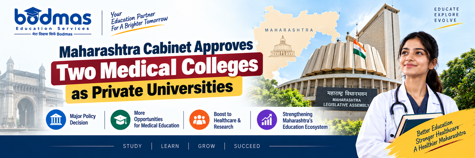 Maharashtra Cabinet Approves Conversion of Two Medical Colleges into Private Universities